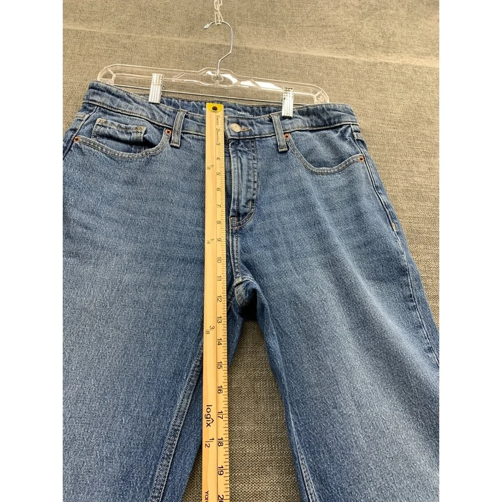 Old‎ Navy Bootcut Jeans Womens 10 Blue Whiskering Denim Medium Wash Mid Rise